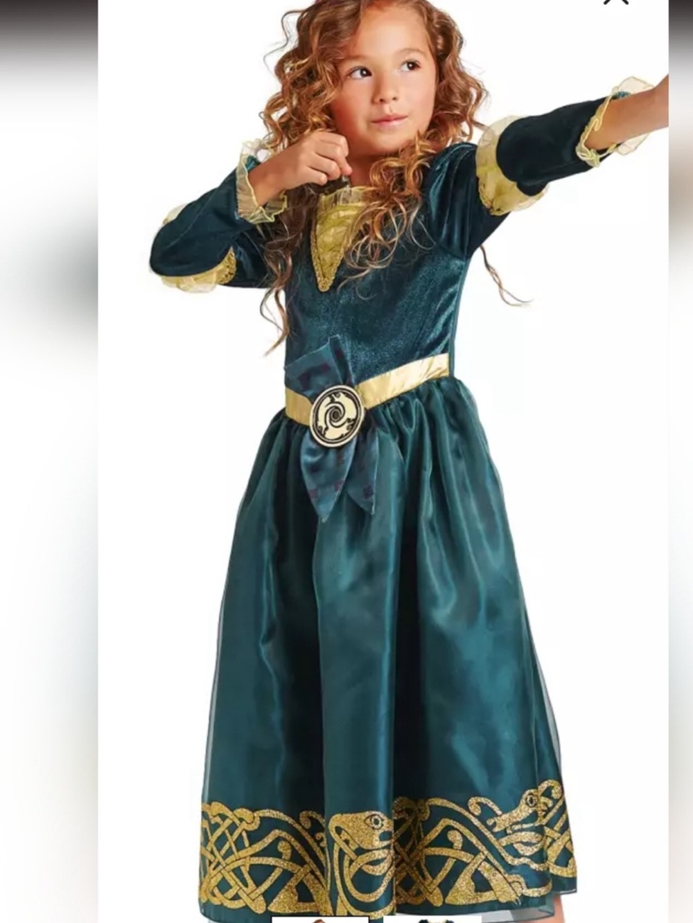 Size 5-6 Disney Store Castle Collection Merida Brave Costume Dress